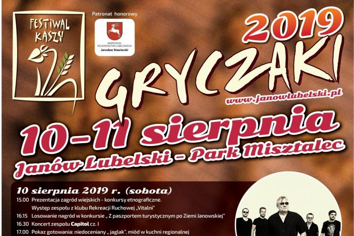 Festiwal Kaszy Gryczaki 2019 sobota, 10 sierpnia 2019 - niedziela, 11 sierpnia 2019